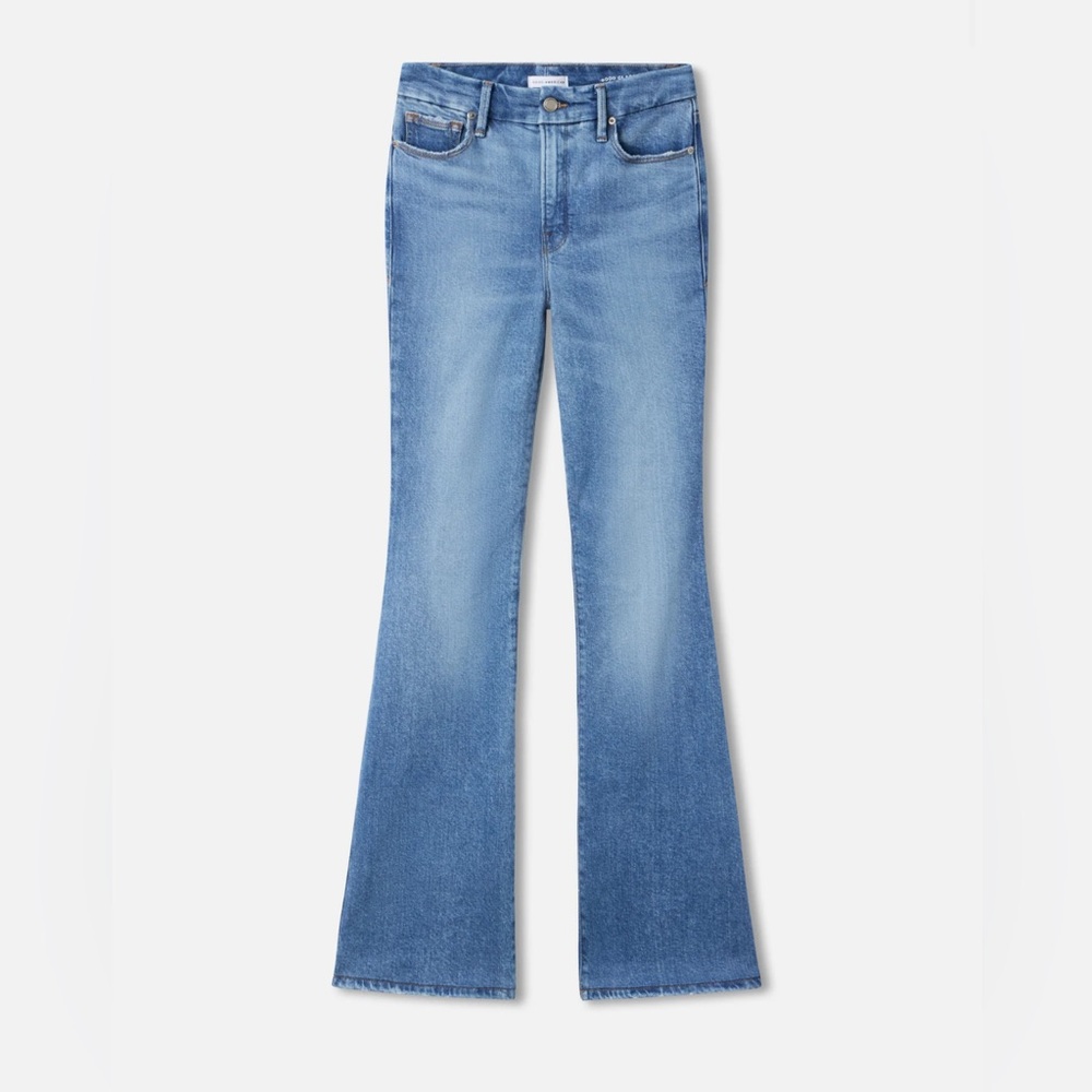 Good American Denim Jeans in Light Blue

ALWAYS FITS GOOD LEGS FLARE JEANS